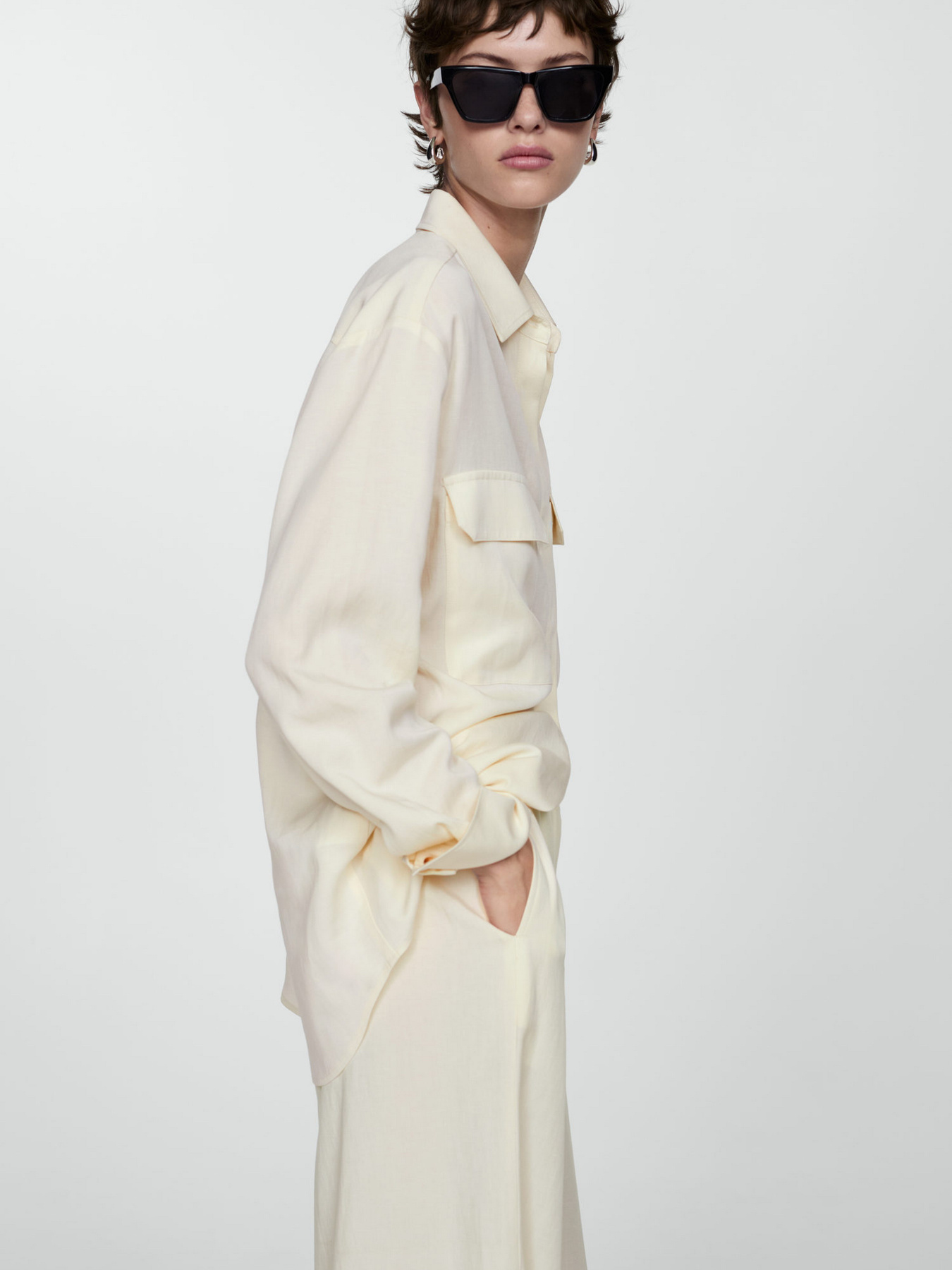 Рубашка повседневная MANGO модель 77053264_5 Рубашка повседневная MANGO модель 77053264_5 Фото