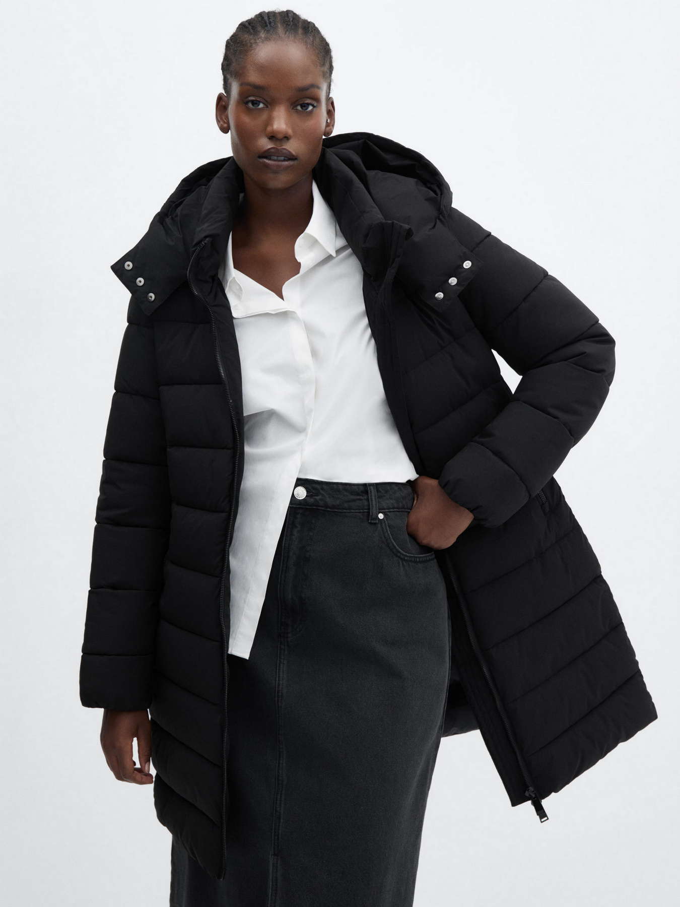 Зимова куртка MANGO Bego модель 57038267_99 Фото