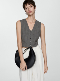 Жилет классический MANGO модель 77054766_92 Фото