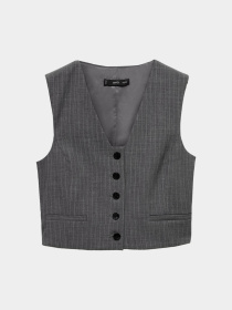 Жилет классический MANGO модель 77054766_92 Фото