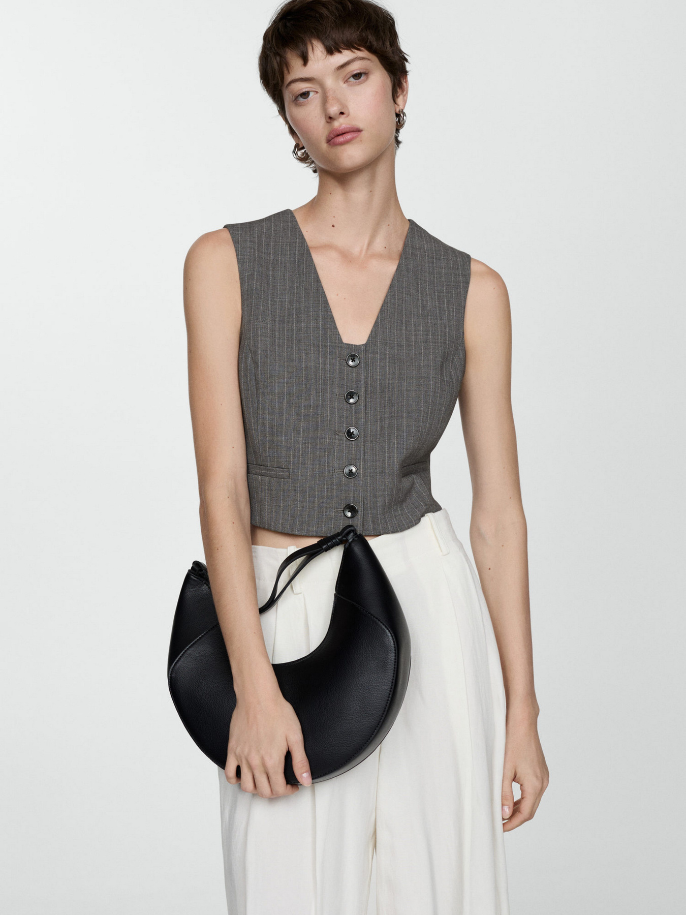 Классический жилет MANGO модель 77054766_92 Фото