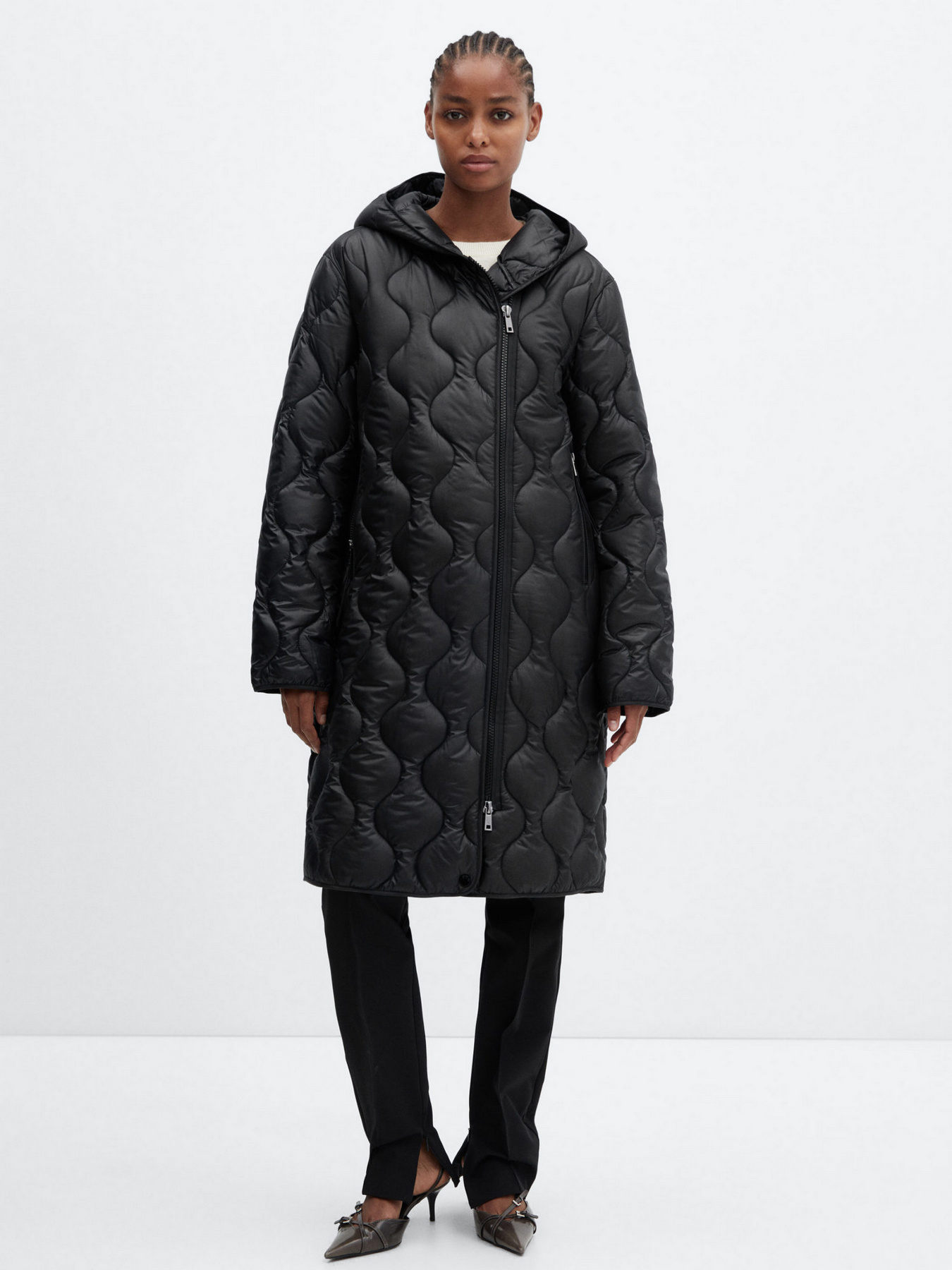 Зимова куртка MANGO Gamba модель 57055949_99 Фото