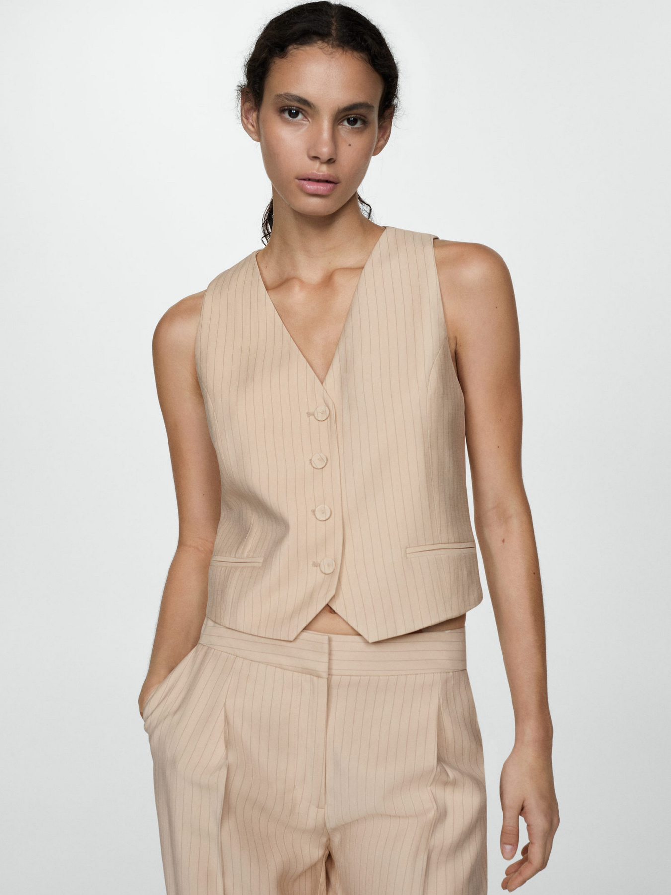 Классический жилет MANGO модель 77064025_8 Фото