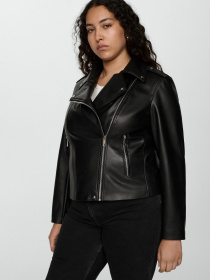 Шкіряна куртка MANGO модель 77064057_99 Фото