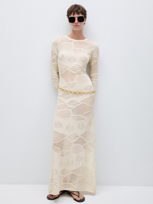 Платье макси MANGO модель 77064065_2 Фото