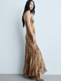 Платье макси MANGO модель 77064796_30 Фото