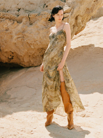 Платье макси MANGO модель 77064796_30 Фото