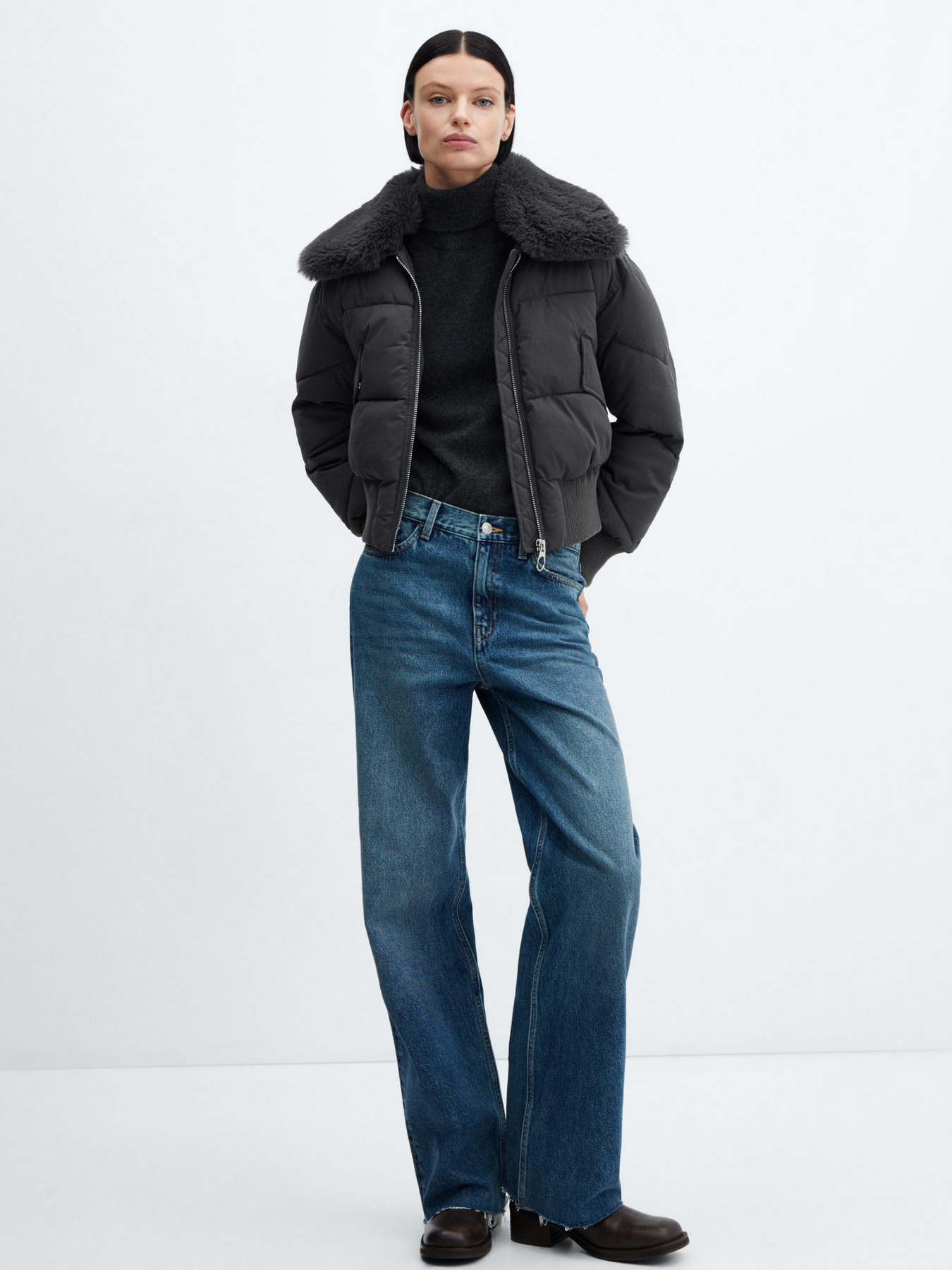 Зимняя куртка MANGO Twist модель 57018269_96 Фото