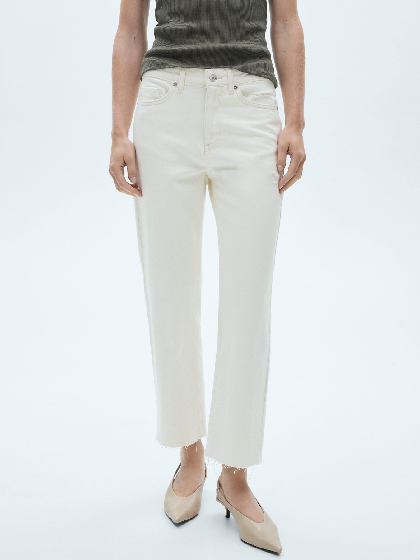 Прямые джинсы MANGO модель 77074035_5 Фото