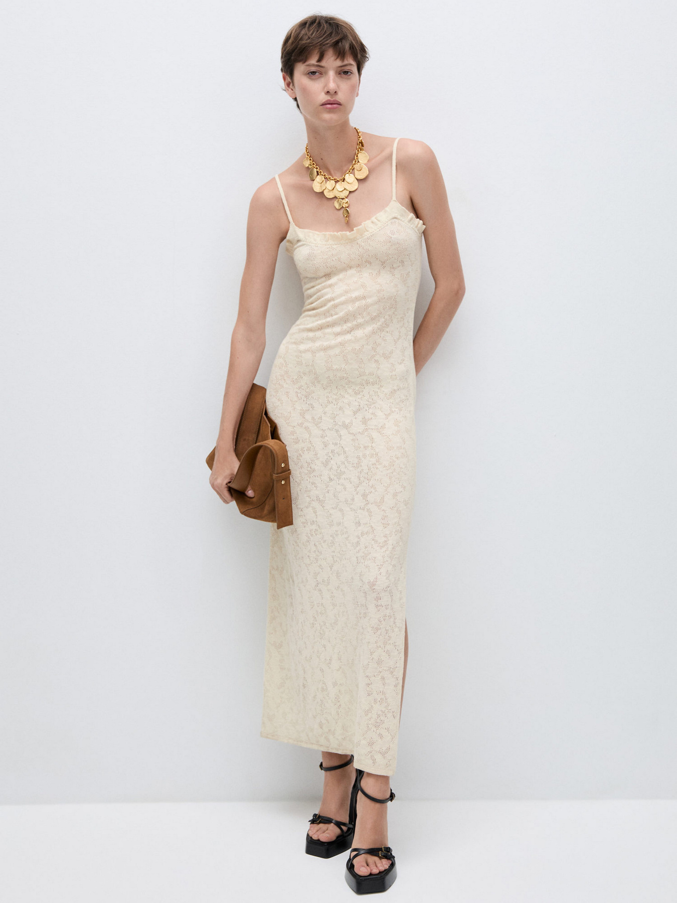 Платье миди MANGO модель 77084064_5 Фото