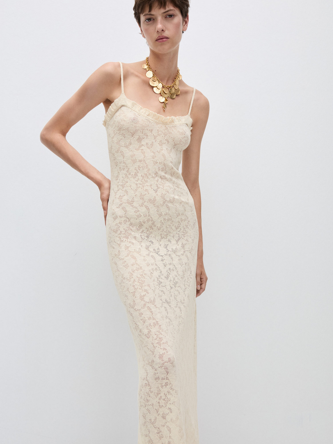 Сукня міді MANGO модель 77084064_5 Фото