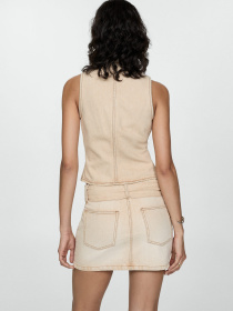 Юбка мини MANGO модель 77092914_7 Фото