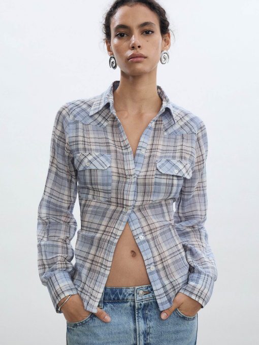 Рубашка MANGO модель 77093262_52 Фото