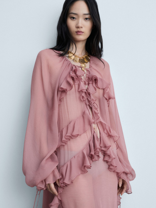 Платье макси MANGO модель 77094795_85 Фото