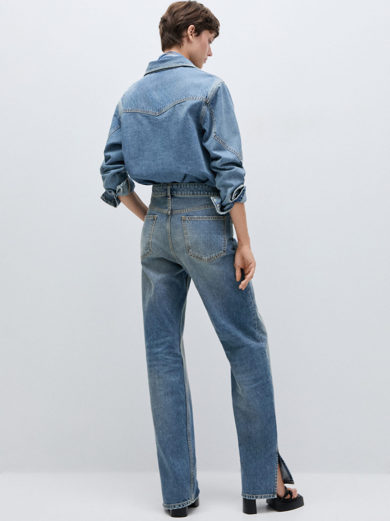 Прямые джинсы MANGO модель 77974068_TO Фото