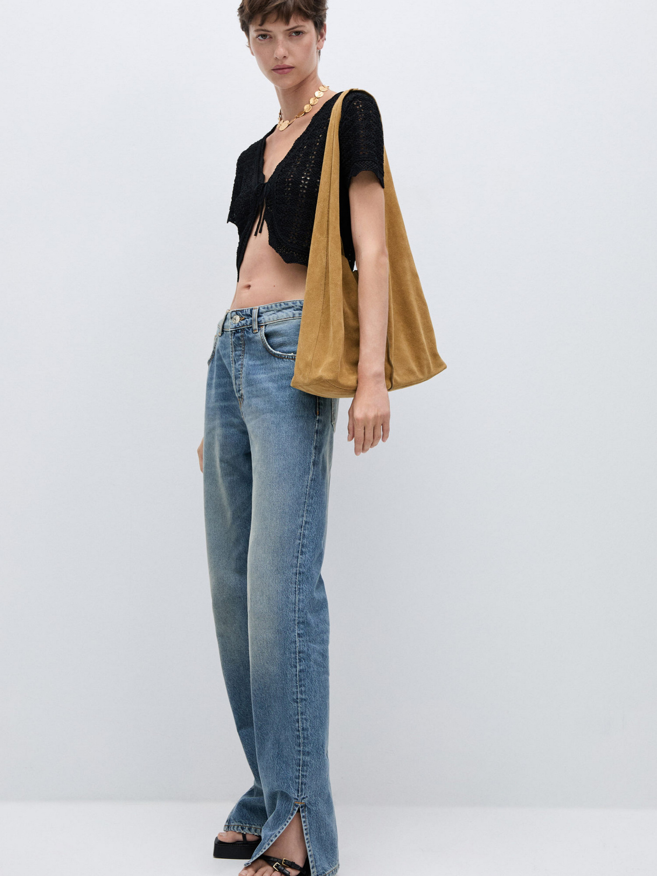 Прямые джинсы MANGO модель 77974068_TO Фото