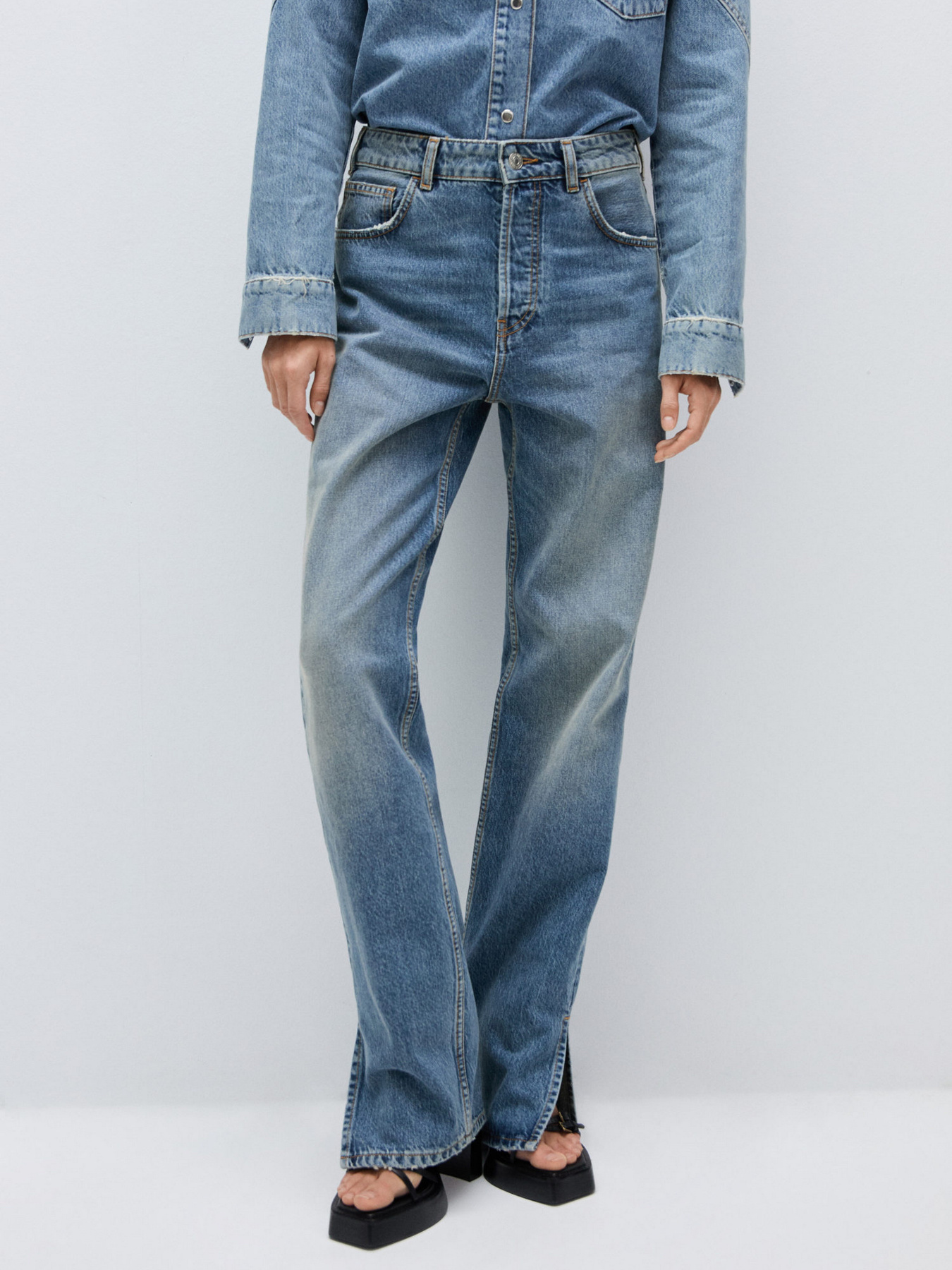 Прямые джинсы MANGO модель 77974068_TO Фото