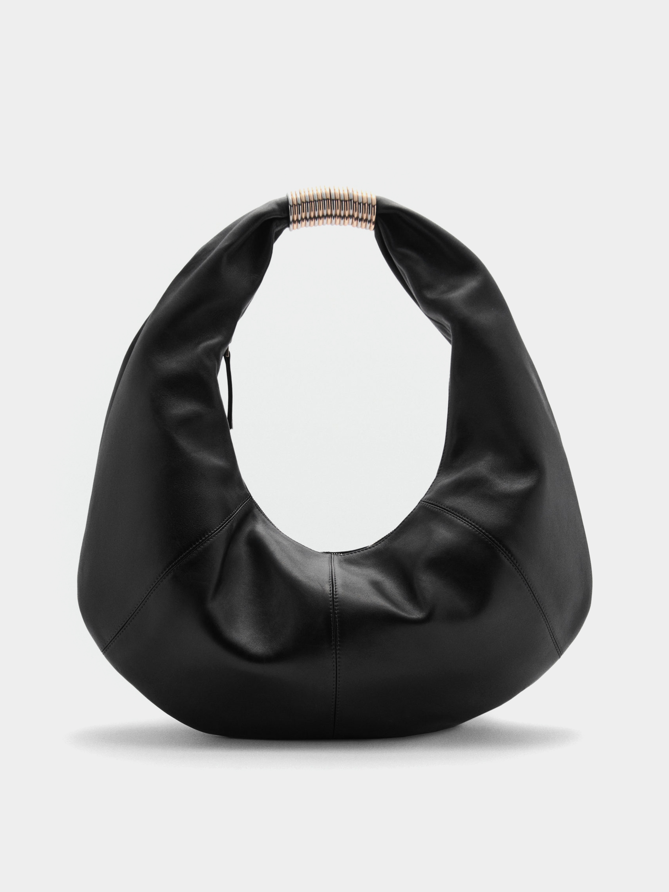 MANGO Сумка (MNO2279) Жіноче, колір - Чорний, матеріал - Шкіра