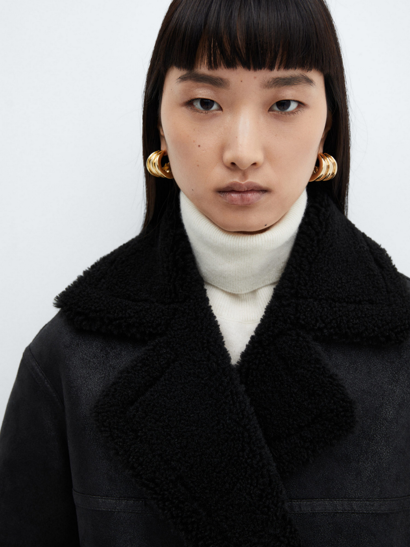 Дубленка MANGO Mamba модель 57058272_99 Фото