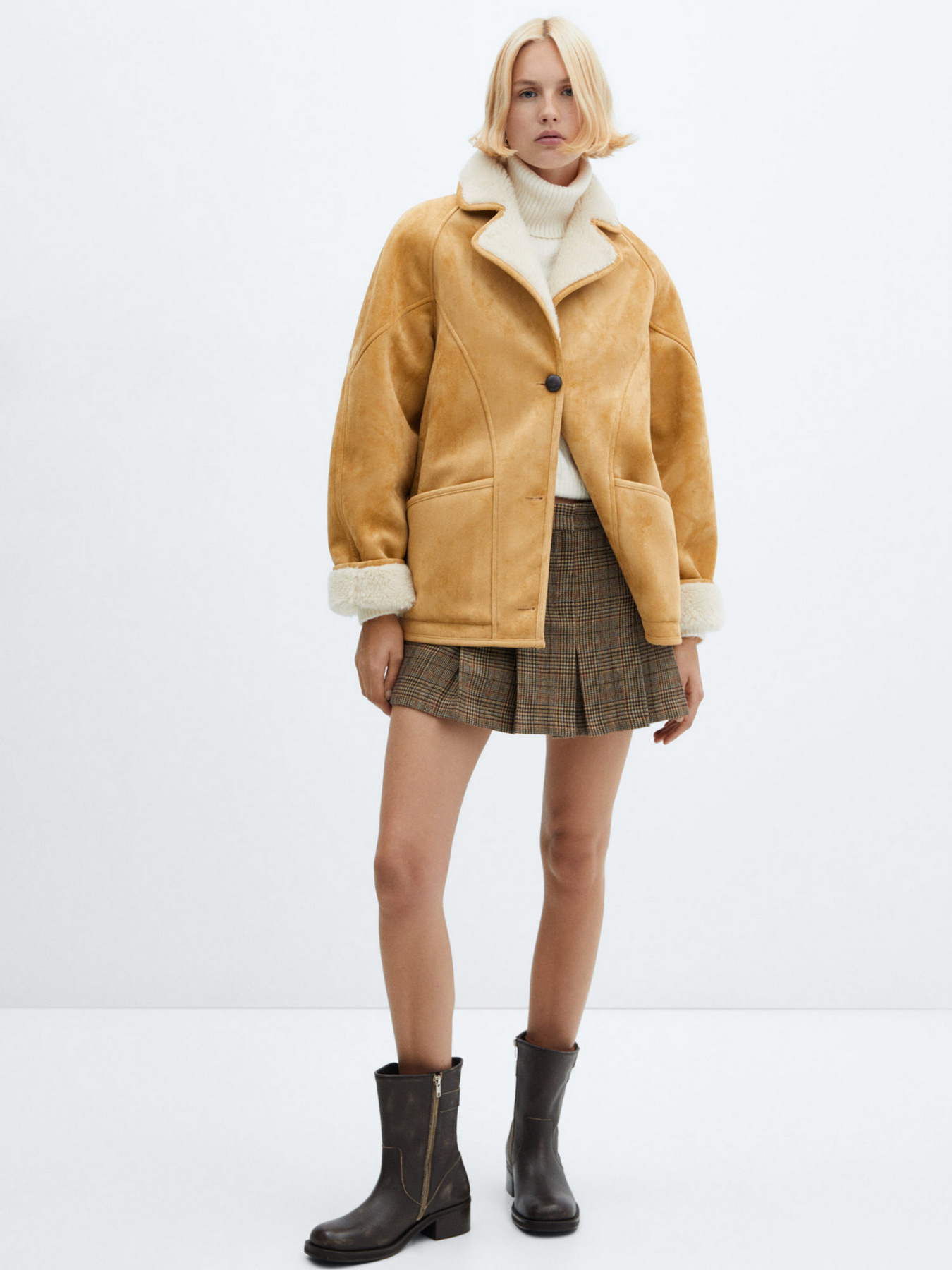 Дубленка MANGO Ositomio модель 57087709_9 Фото