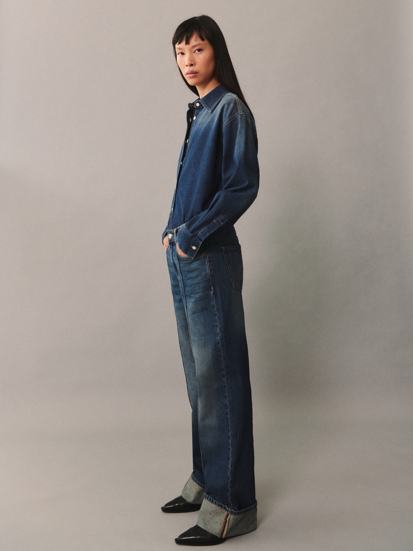 Прямые джинсы MANGO модель 77015648_TO Фото