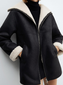 Дубленка MANGO Rulo модель 57097708_99 Фото