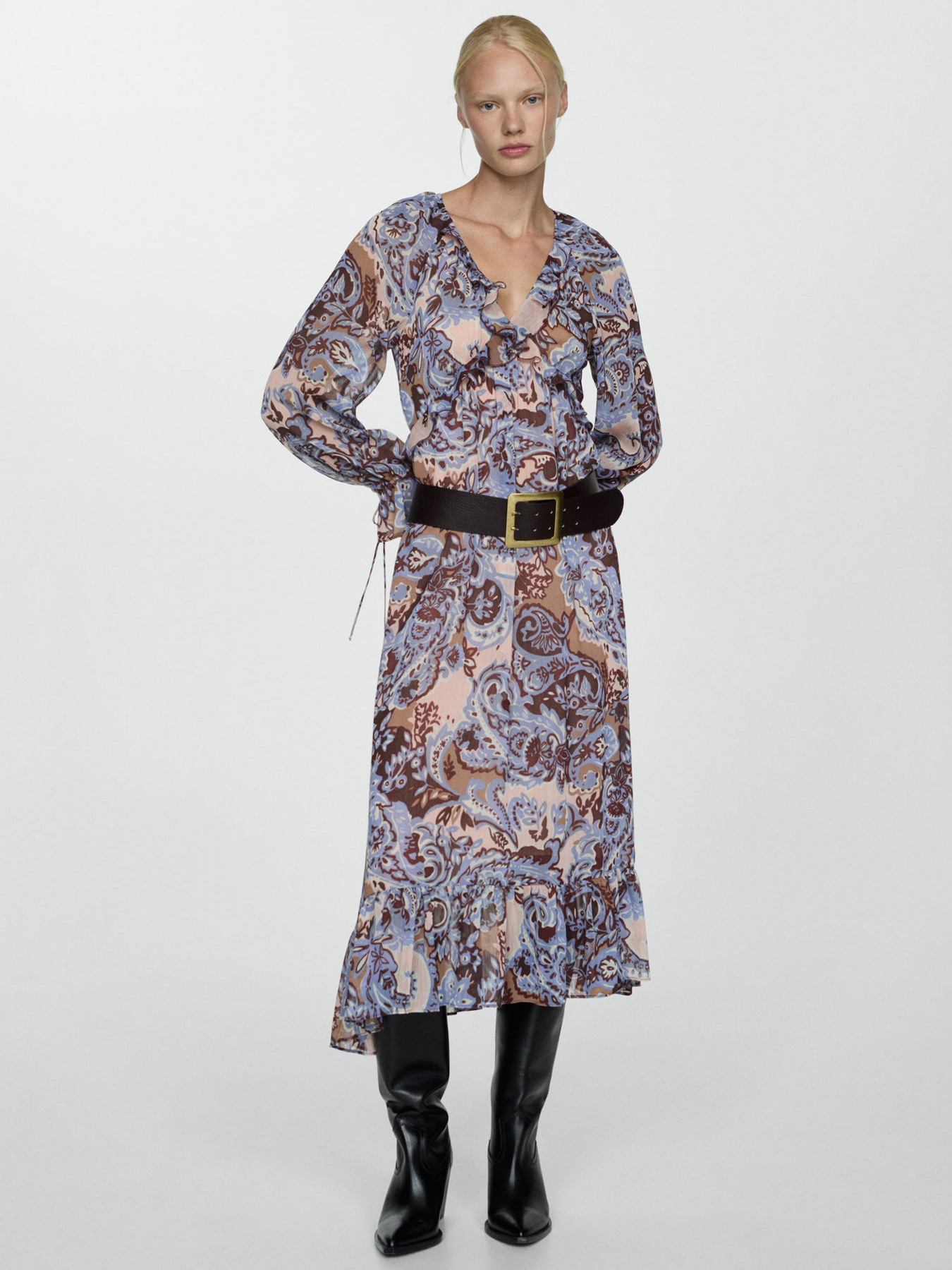 Платье миди MANGO модель 77025674_52 Фото