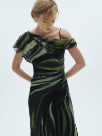 Платье миди MANGO модель 77076356_99 Фото