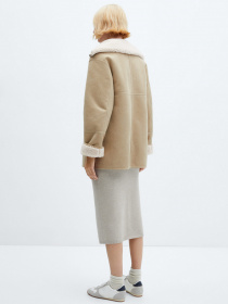 Дубленка MANGO Rulo модель 57097708_3 Фото