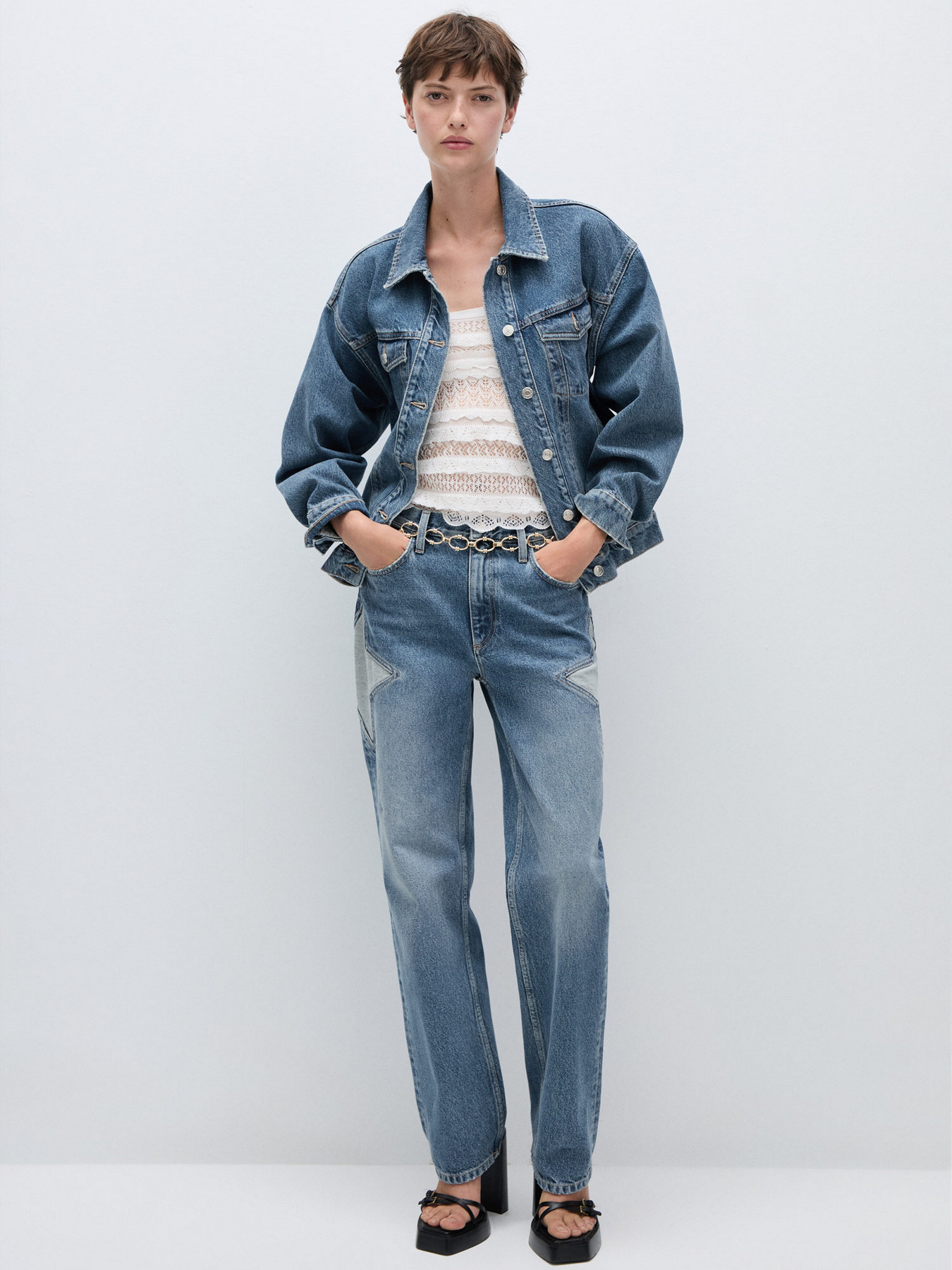 Джинсова куртка MANGO модель 77084453_TM Фото