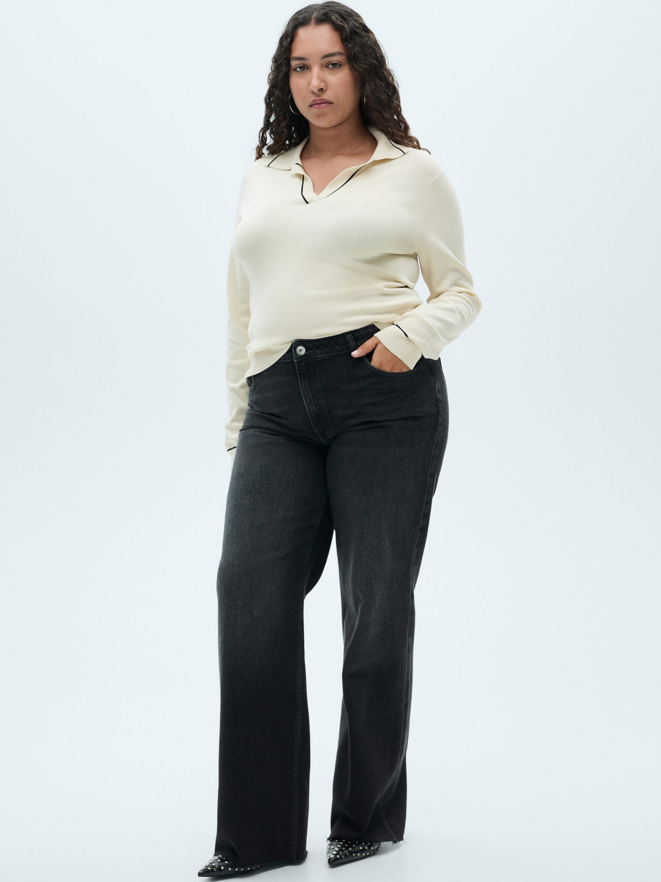 Прямі джинси MANGO модель 77054784_TN Фото