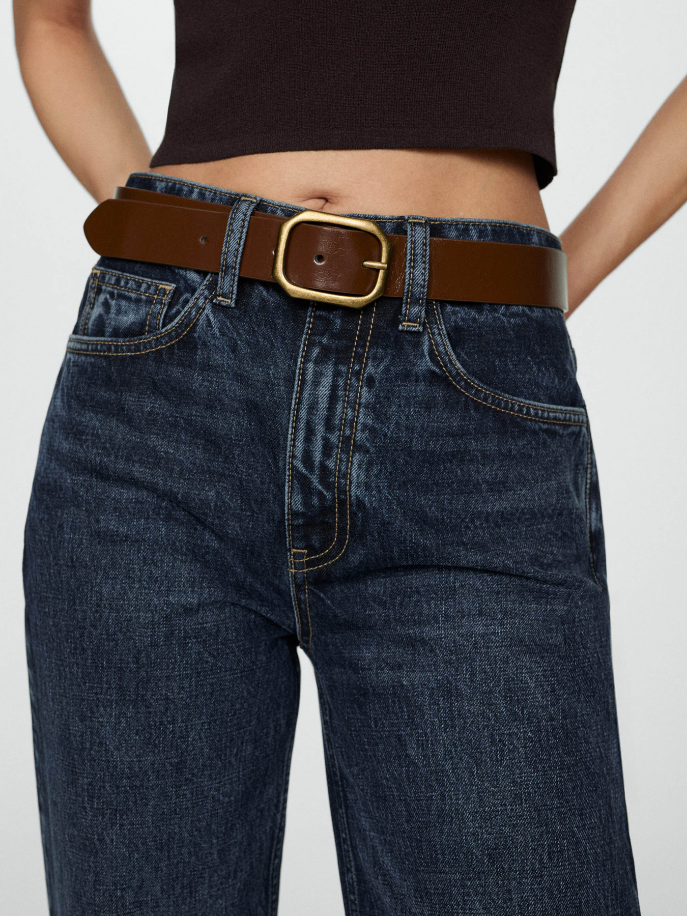 Прямые джинсы MANGO модель 77055644_TO Фото