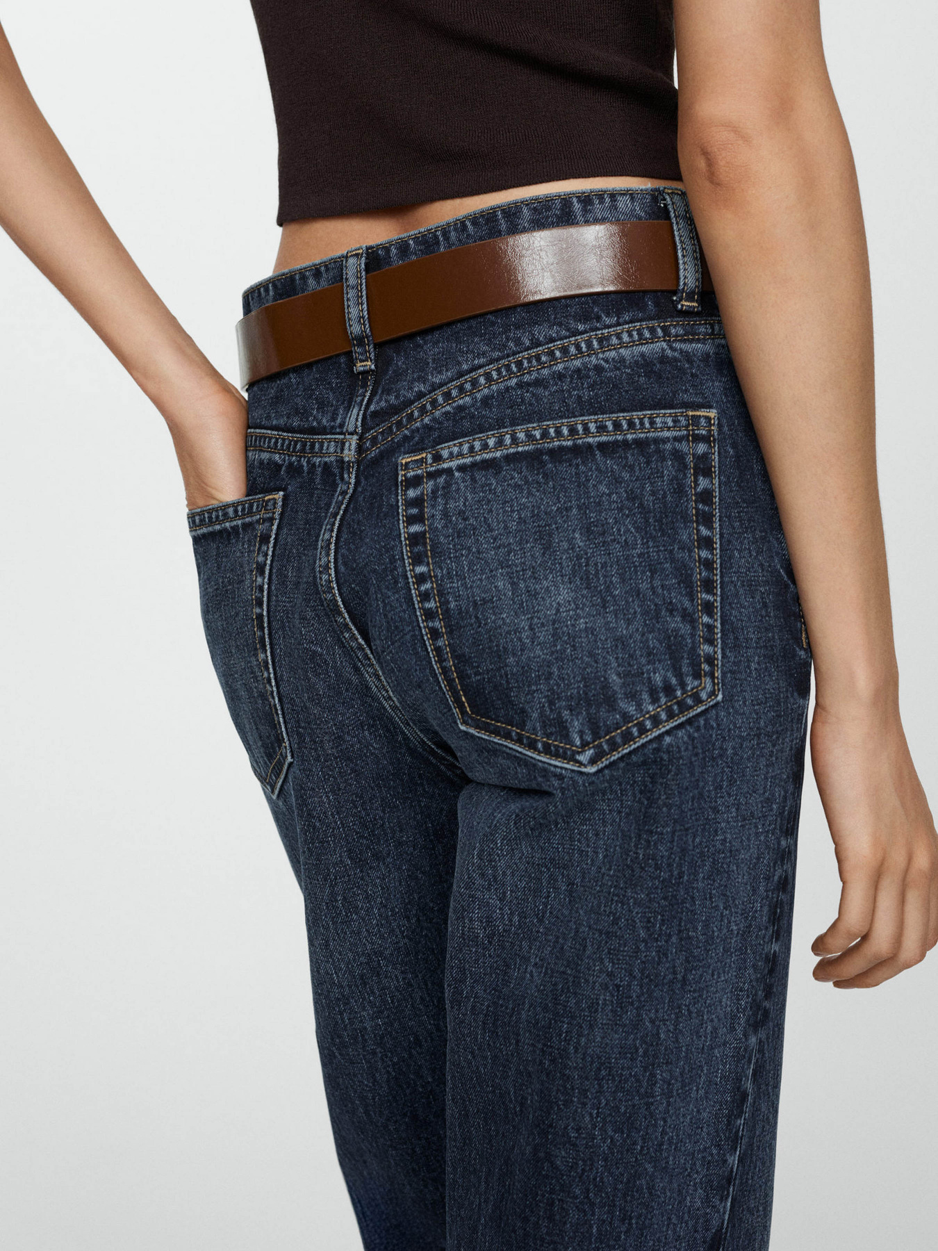 Прямые джинсы MANGO модель 77055644_TO Фото