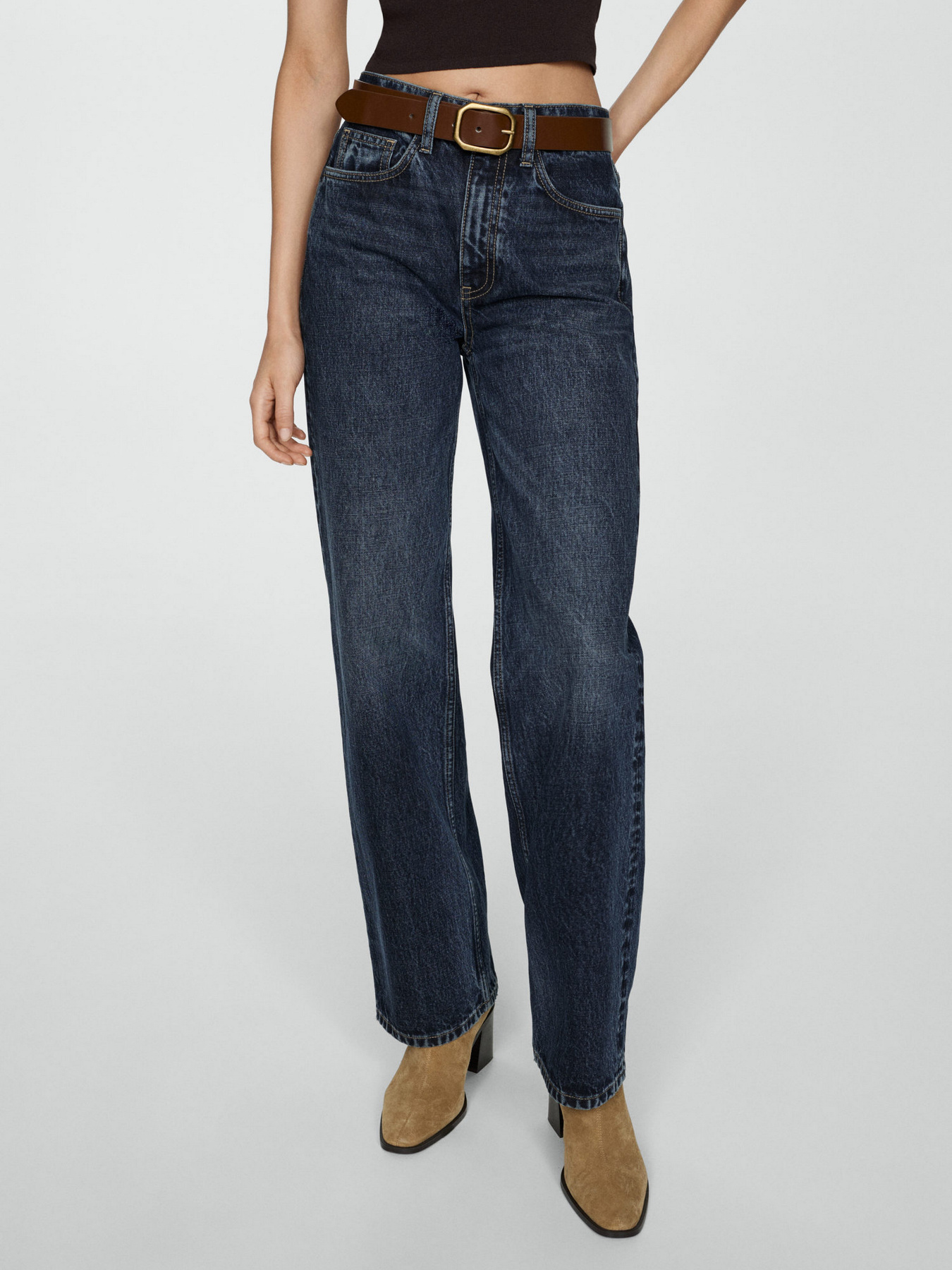 Прямые джинсы MANGO модель 77055644_TO Фото