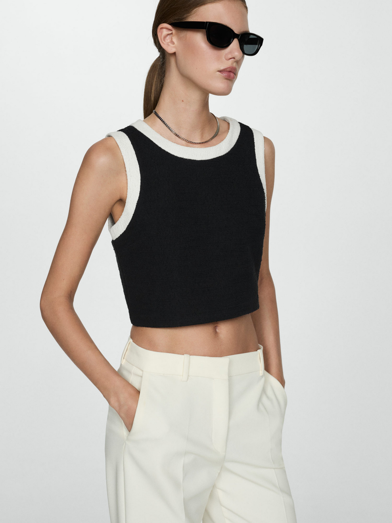 Топ MANGO модель 77074070_99 Фото