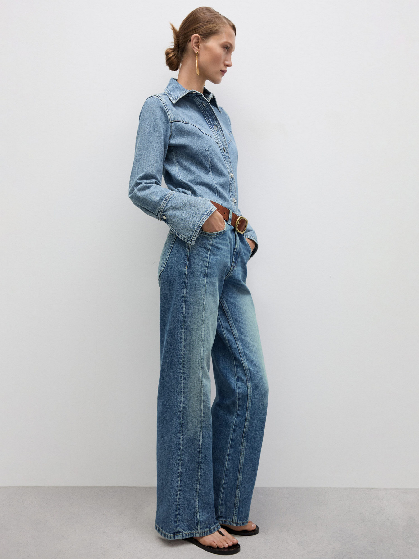 Прямые джинсы MANGO модель 77004022_TM Прямые джинсы MANGO модель 77004022_TM Фото