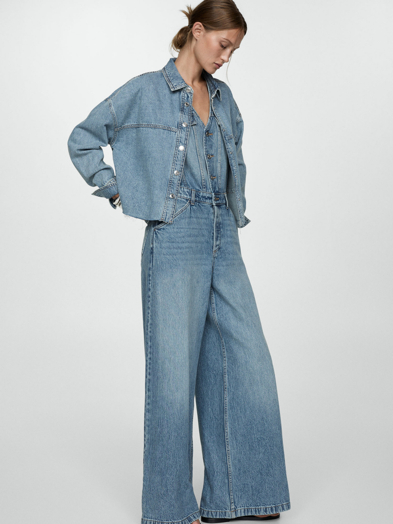 Джинсовый комбинезон MANGO модель 77094016_TM Фото