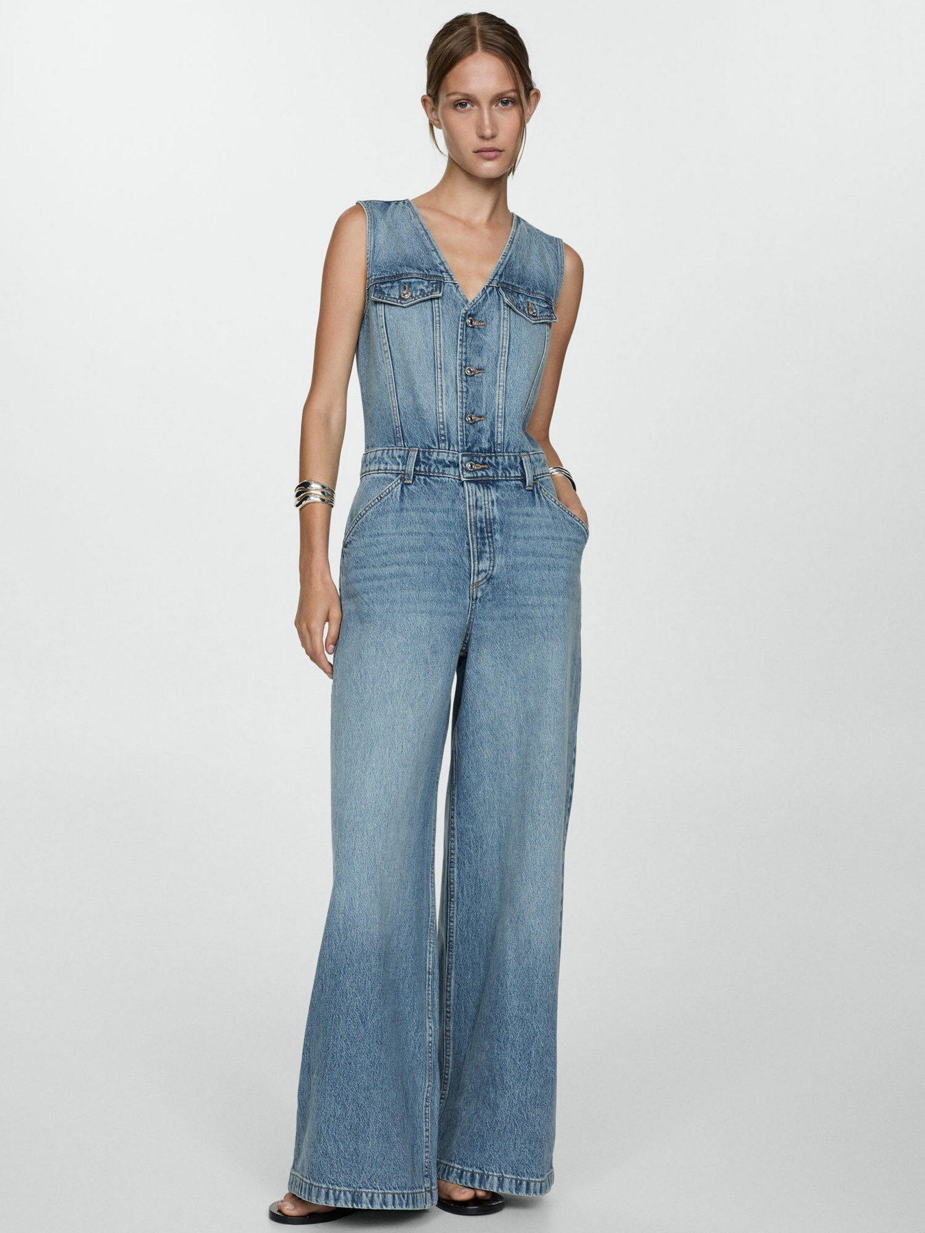 Джинсовий комбінезон MANGO модель 77094016_TM Фото