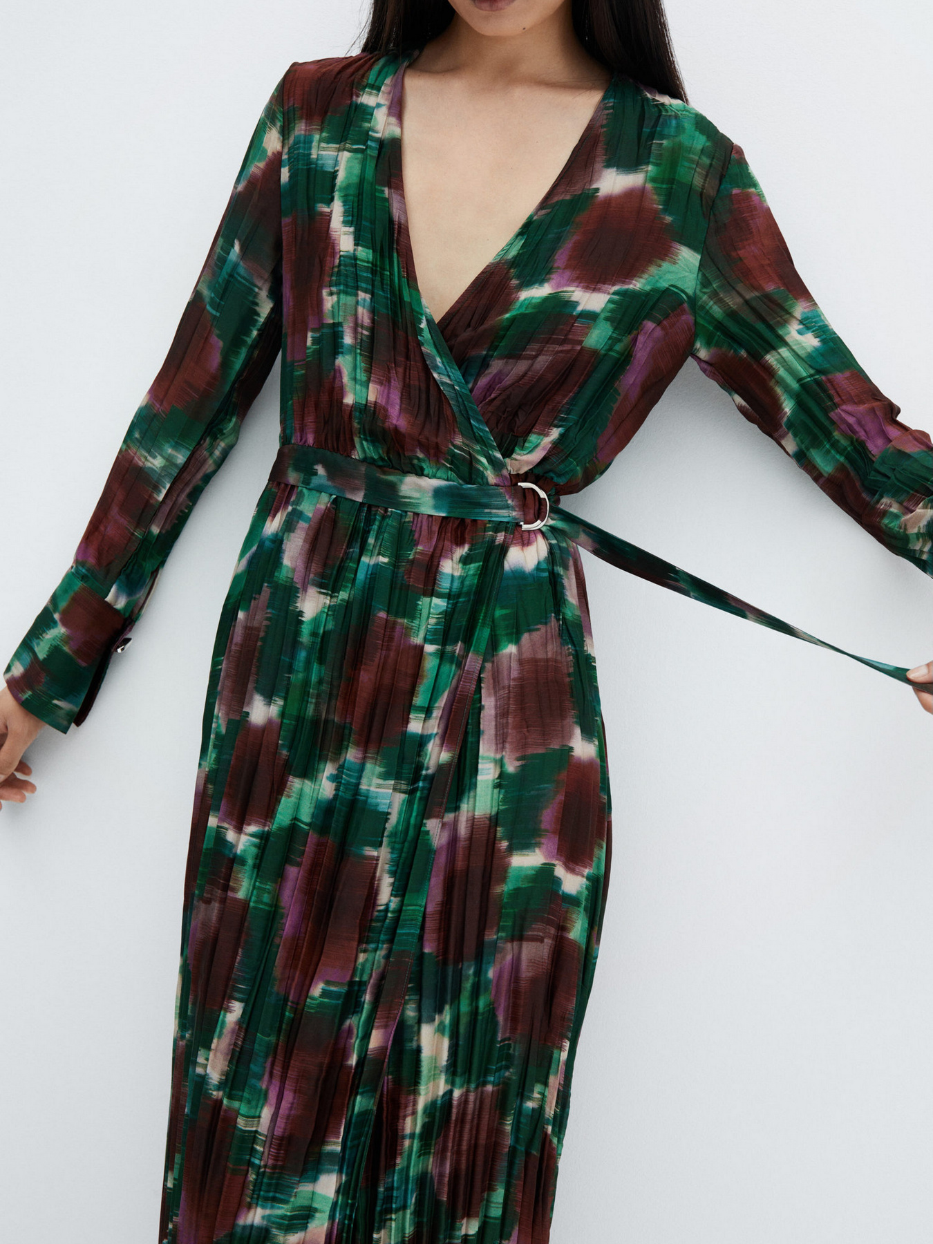 Платье миди MANGO Nogal модель 57058278_43 Фото