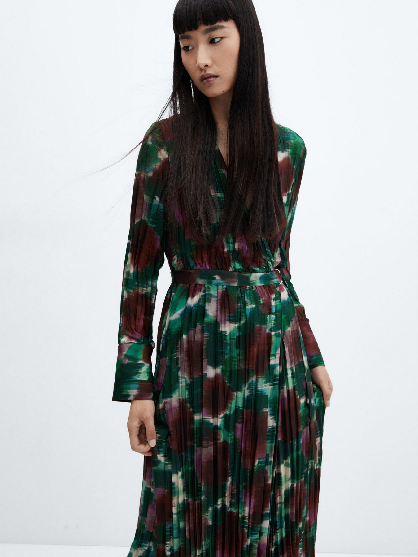 Платье миди MANGO Nogal модель 57058278_43 Фото