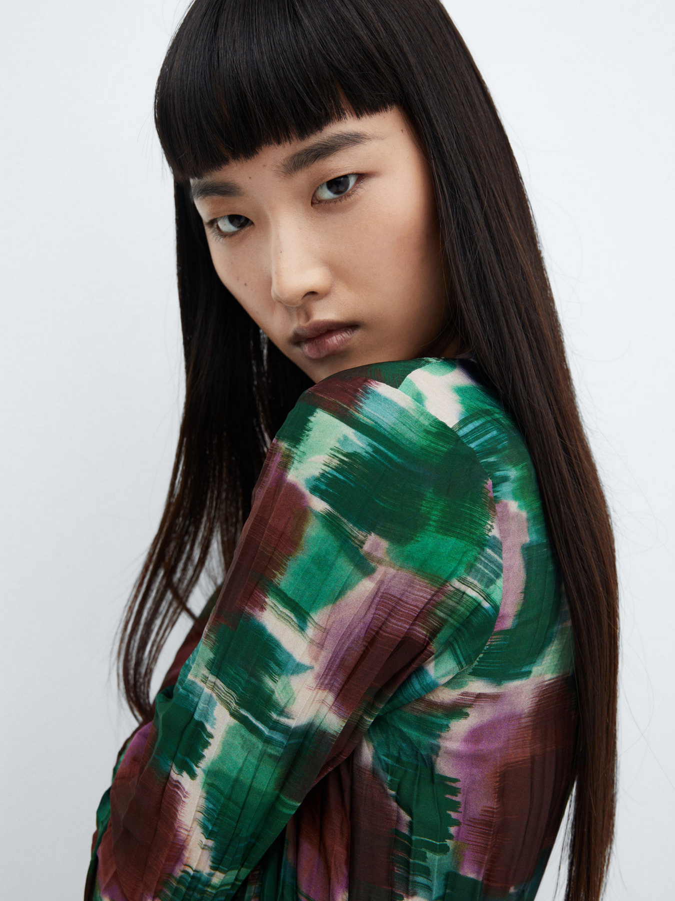 Платье миди MANGO Nogal модель 57058278_43 Фото