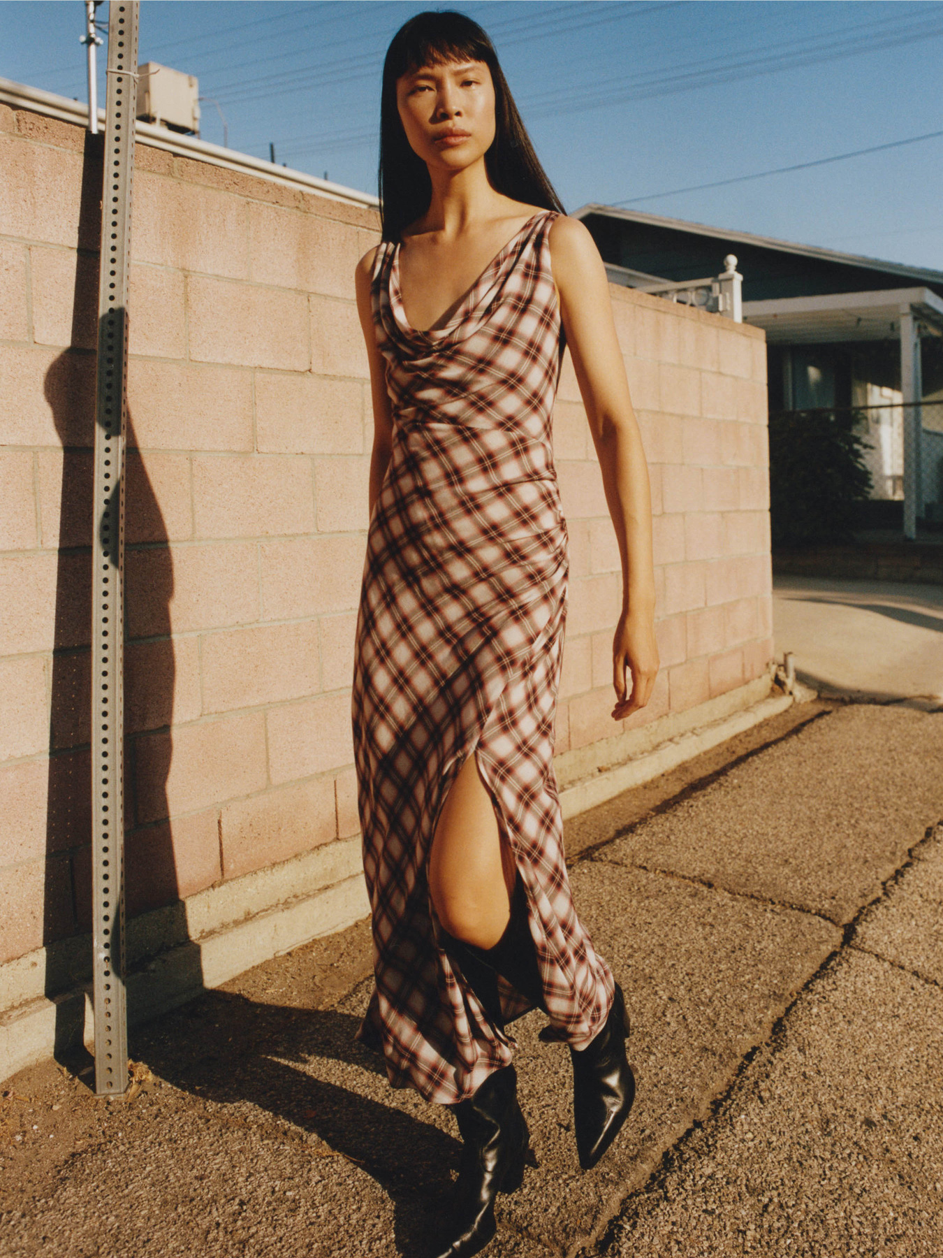 Платье макси MANGO модель 77075646_76 Фото