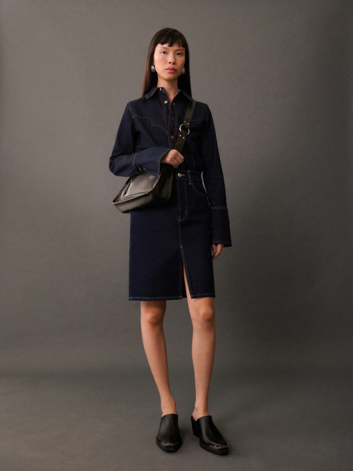 Джинсовая юбка MANGO модель 77055657_TS Фото