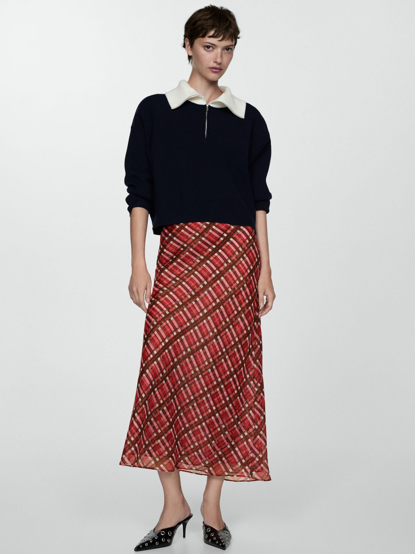 Спідниця міді MANGO модель 77064023_76 Фото