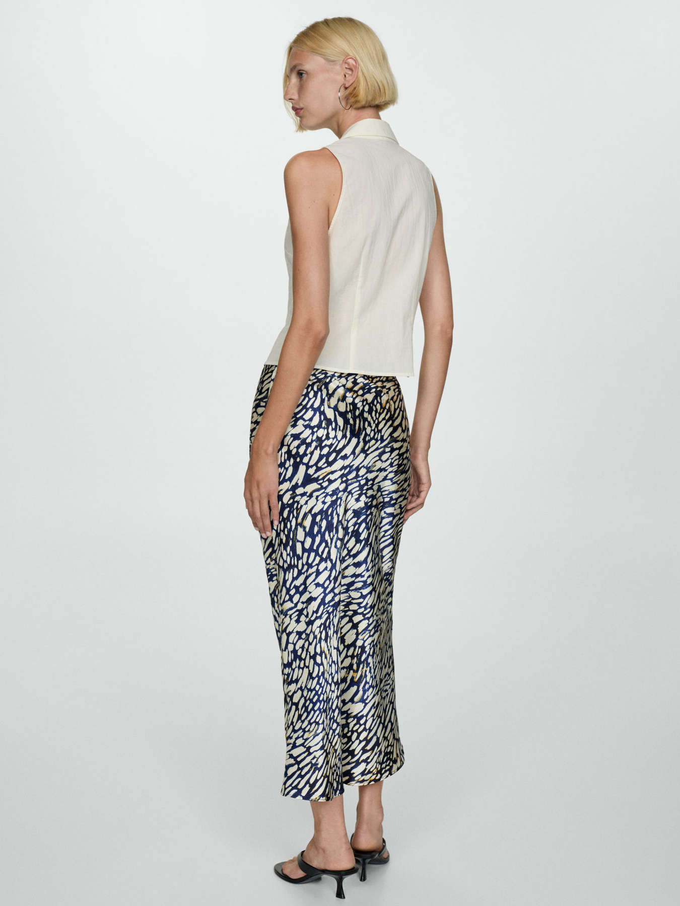 Спідниця міді MANGO модель 77085646_52 Фото