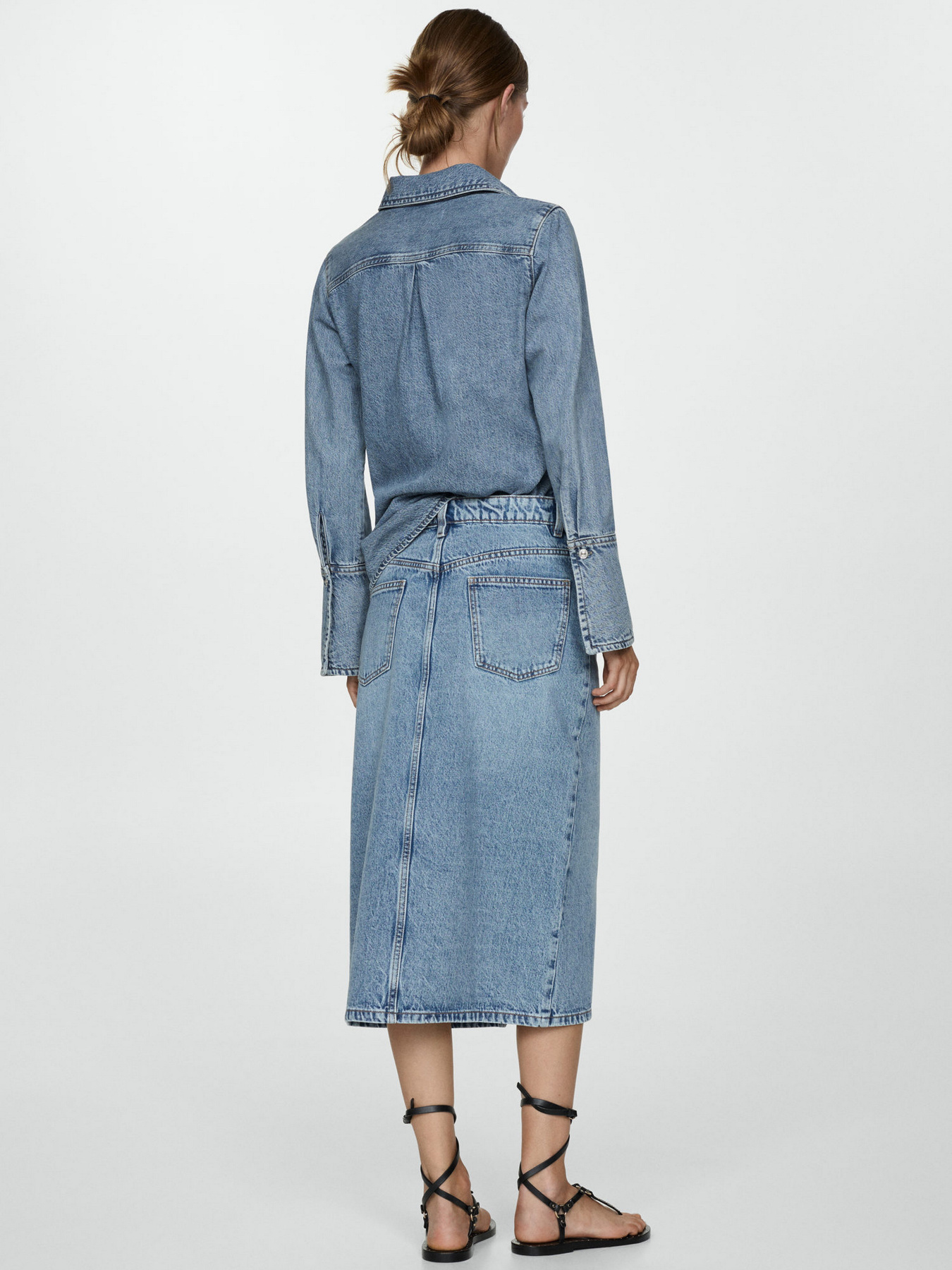 Джинсовая юбка MANGO модель 77094054_TM Фото