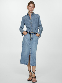 Джинсовая юбка MANGO модель 77094054_TM Фото