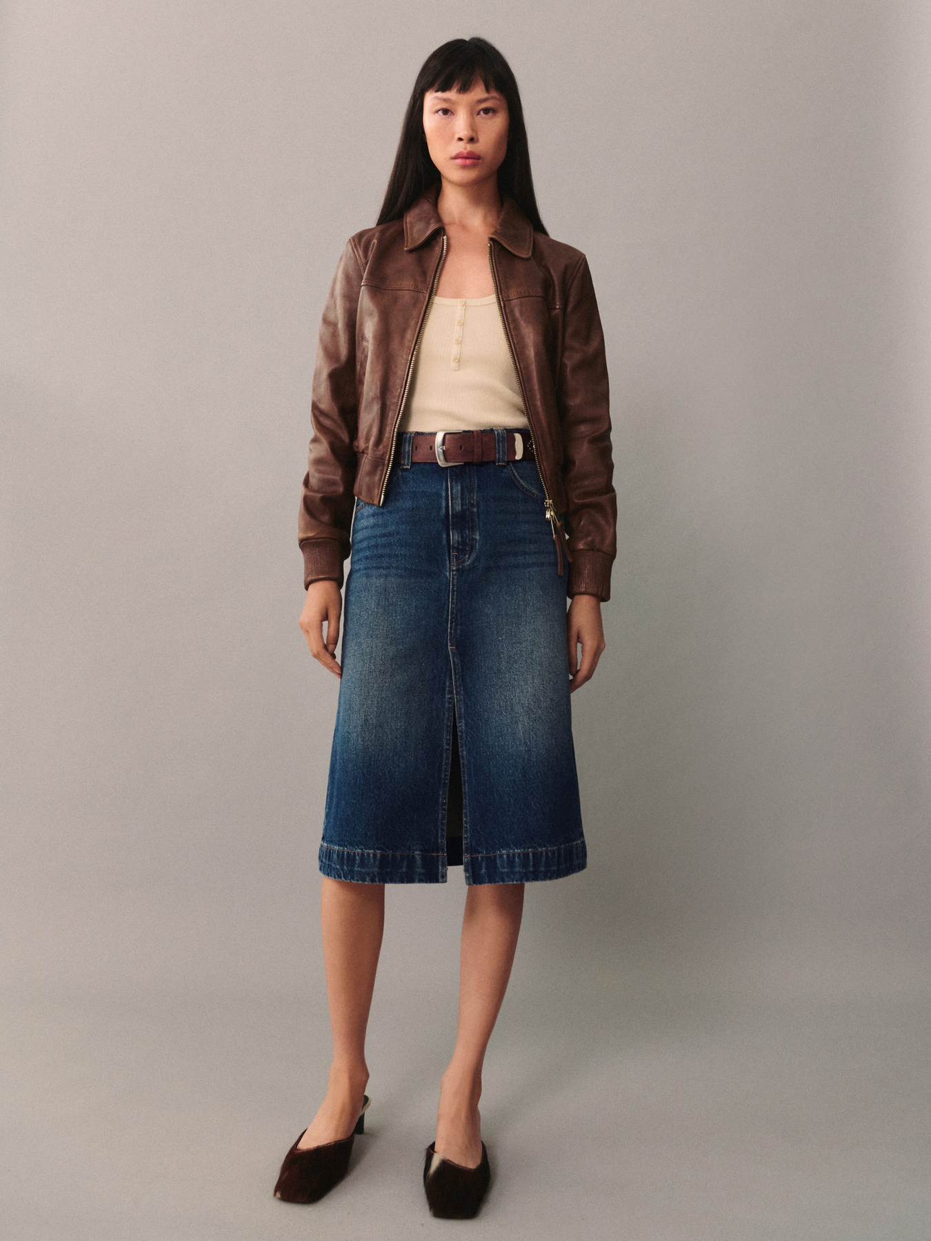 Джинсовая юбка MANGO модель 77095643_TO Фото