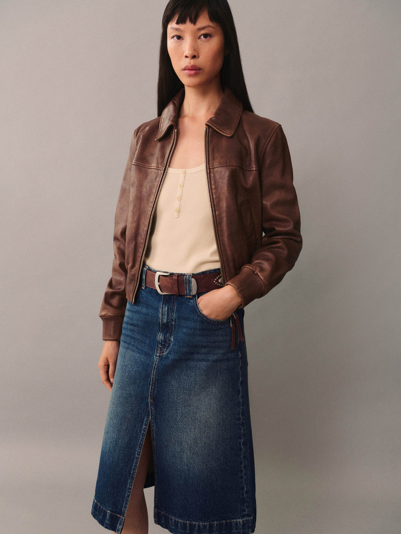 Джинсова спідниця MANGO модель 77095643_TO Фото