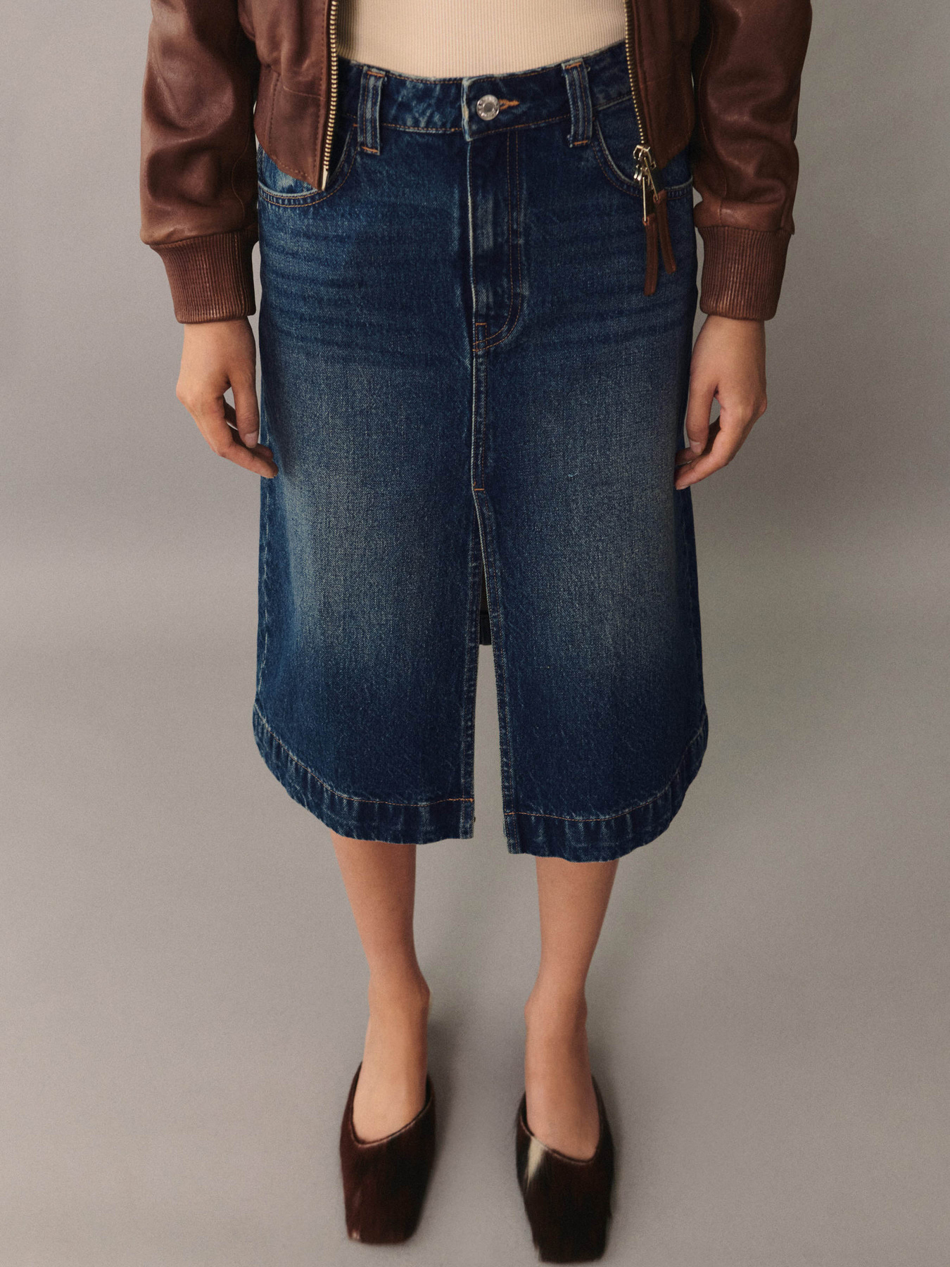 Джинсова спідниця MANGO модель 77095643_TO Фото